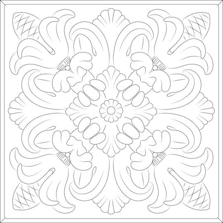 Ceilume Florentine 2ft x 2ft Frosted Ceiling Tile V1-FLOREN-22CLR